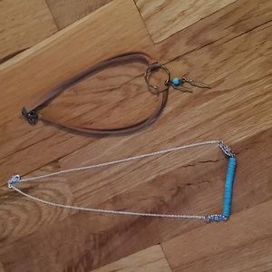 Lot of two turquoise necklaces